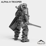 Tabletop Terrain Miniature Alpha-H Trooper - Alpha Troopers