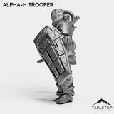 Tabletop Terrain Miniature Alpha-H Trooper - Alpha Troopers
