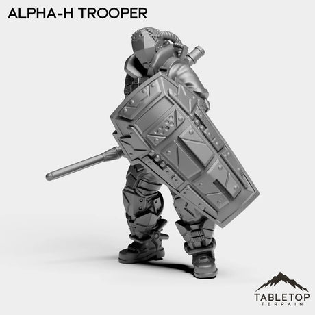Tabletop Terrain Miniature Alpha-H Trooper - Alpha Troopers