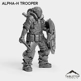 Tabletop Terrain Miniature Alpha-H Trooper - Alpha Troopers