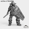 Tabletop Terrain Miniature Alpha-H Trooper - Alpha Troopers
