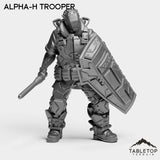 Tabletop Terrain Miniature Alpha-H Trooper - Alpha Troopers