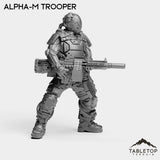 Tabletop Terrain Miniature Alpha-M Trooper - Alpha Troopers