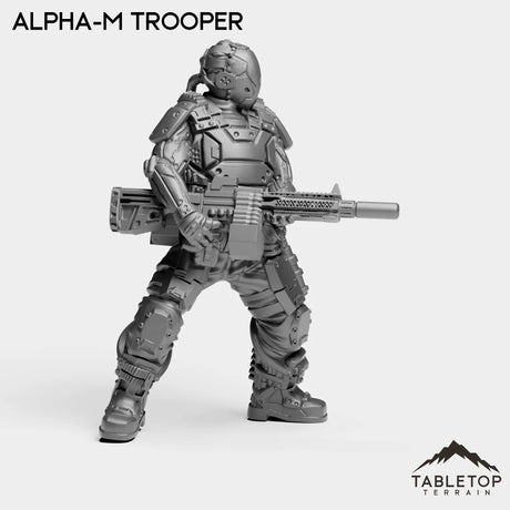 Tabletop Terrain Miniature Alpha-M Trooper - Alpha Troopers