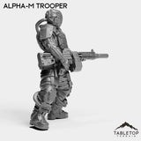 Tabletop Terrain Miniature Alpha-M Trooper - Alpha Troopers