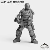 Tabletop Terrain Miniature Alpha-M Trooper - Alpha Troopers