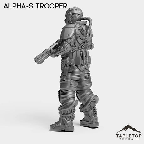 Tabletop Terrain Miniature Alpha-S Trooper - Alpha Troopers
