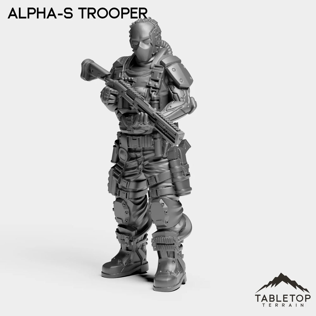 Tabletop Terrain Miniature Alpha-S Trooper - Alpha Troopers