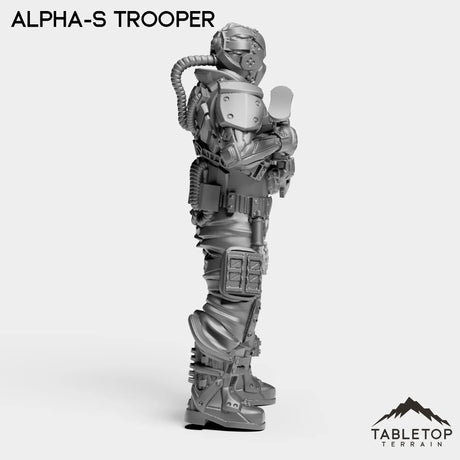 Tabletop Terrain Miniature Alpha-S Trooper - Alpha Troopers