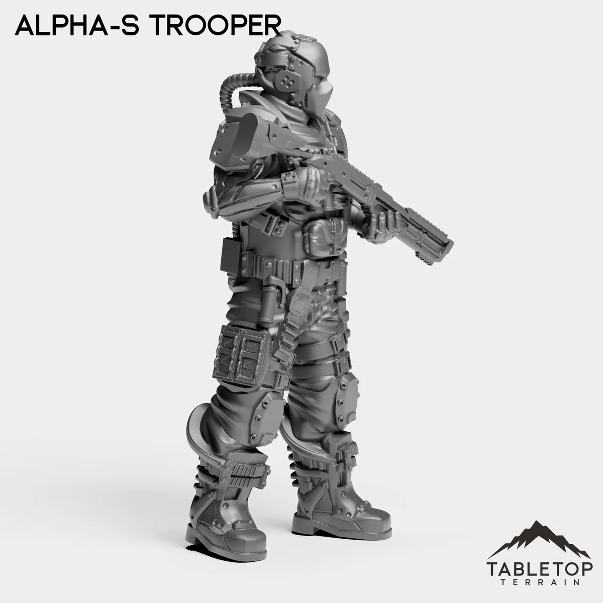 Tabletop Terrain Miniature Alpha-S Trooper - Alpha Troopers