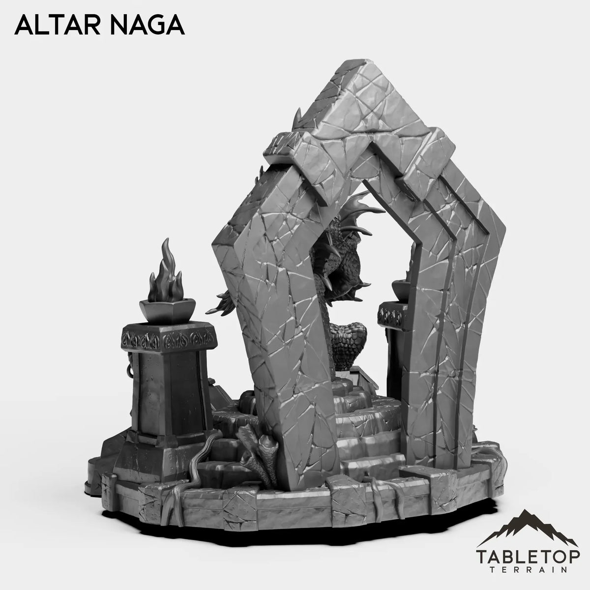 Tabletop Terrain Miniature Altar Naga