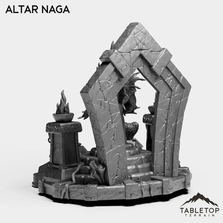 Tabletop Terrain Miniature Altar Naga