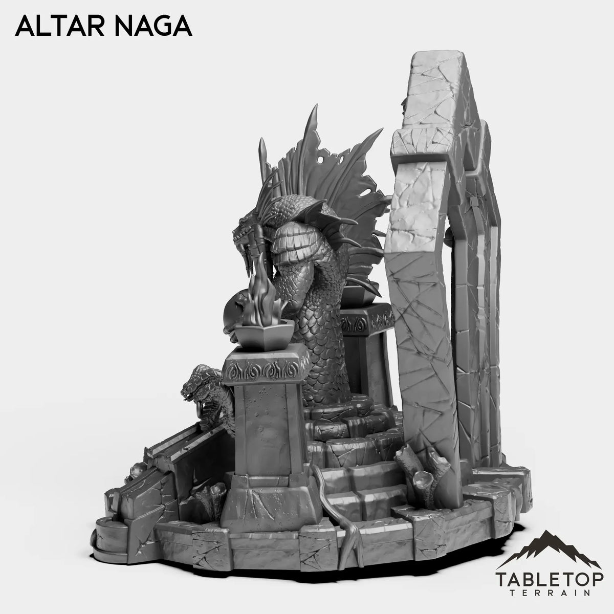 Tabletop Terrain Miniature Altar Naga