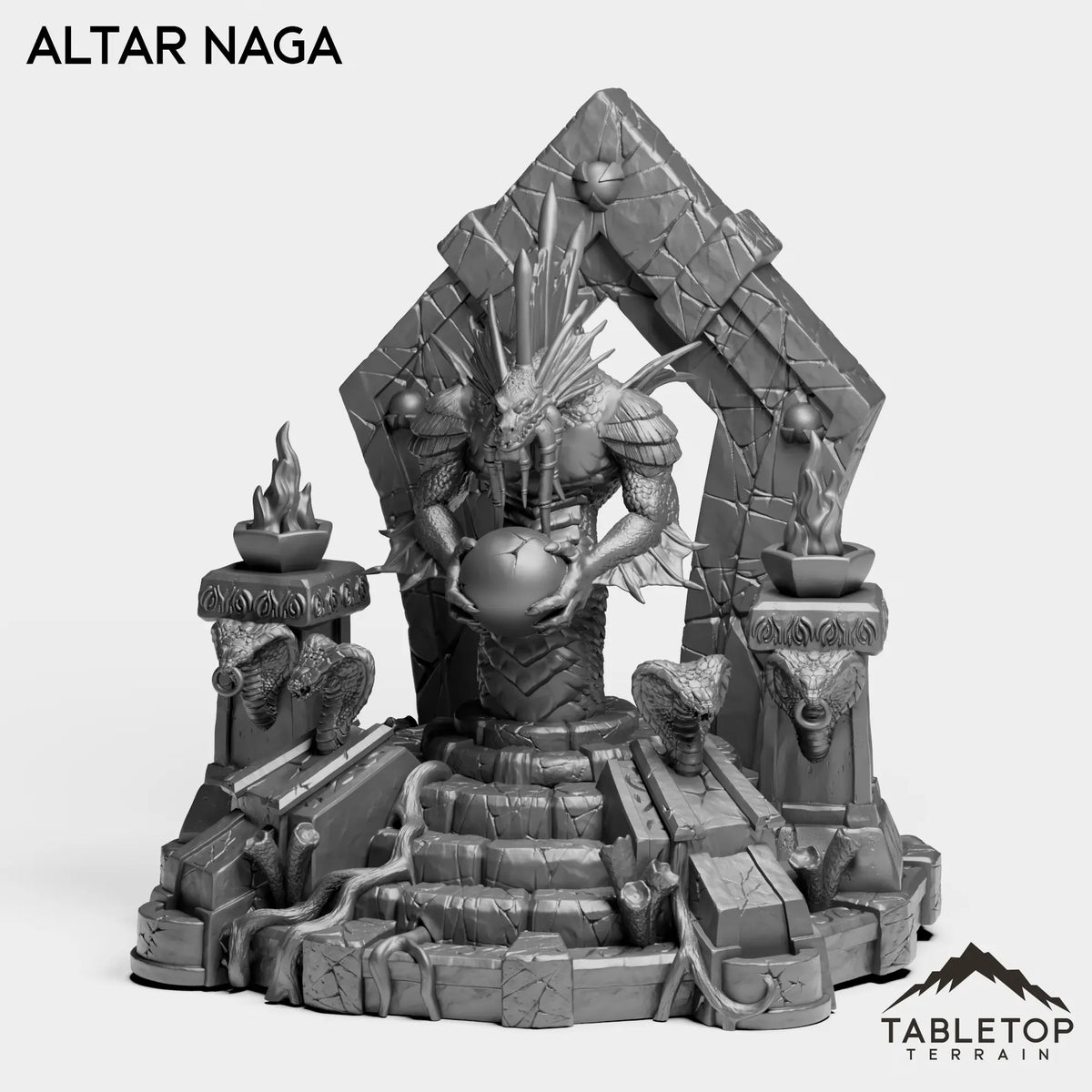 Tabletop Terrain Miniature Altar Naga