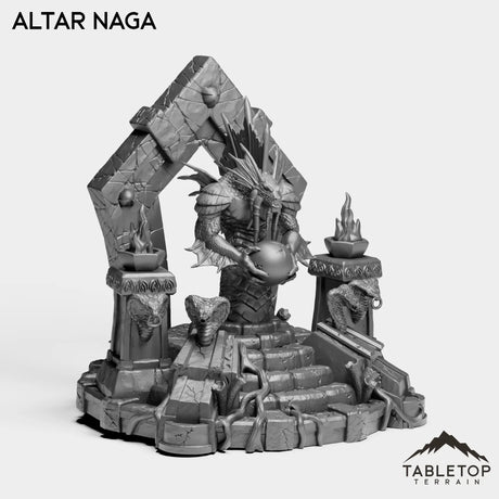 Tabletop Terrain Miniature Altar Naga