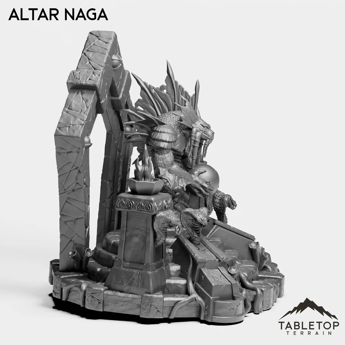 Tabletop Terrain Miniature Altar Naga