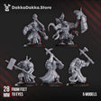Tabletop Terrain Miniature Amalgamants of the Cosmic Harverster (x5)