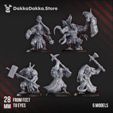 Tabletop Terrain Miniature Amalgamants of the Cosmic Harverster (x5)