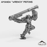 Tabletop Terrain Miniature Amanda ''Wrench'' Pistons - Division Ex
