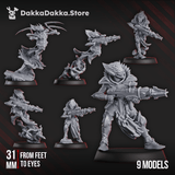Tabletop Terrain Miniature Anchorites Webstriders Squad (x9)