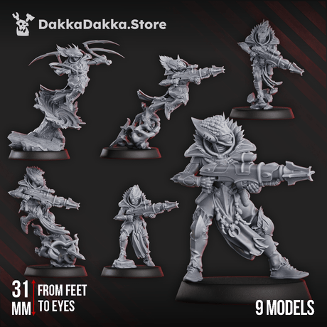 Tabletop Terrain Miniature Anchorites Webstriders Squad (x9)