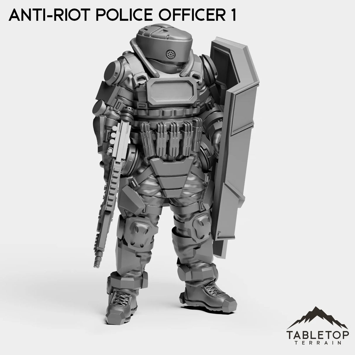 Tabletop Terrain Miniature Anti-Riot Police Officer 1 Anti-Riot Police Officers - Raid44