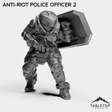 Tabletop Terrain Miniature Anti-Riot Police Officer 2 Anti-Riot Police Officers - Raid44
