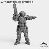Tabletop Terrain Miniature Anti-Riot Police Officer 3 Anti-Riot Police Officers - Raid44