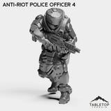 Tabletop Terrain Miniature Anti-Riot Police Officer 4 Anti-Riot Police Officers - Raid44