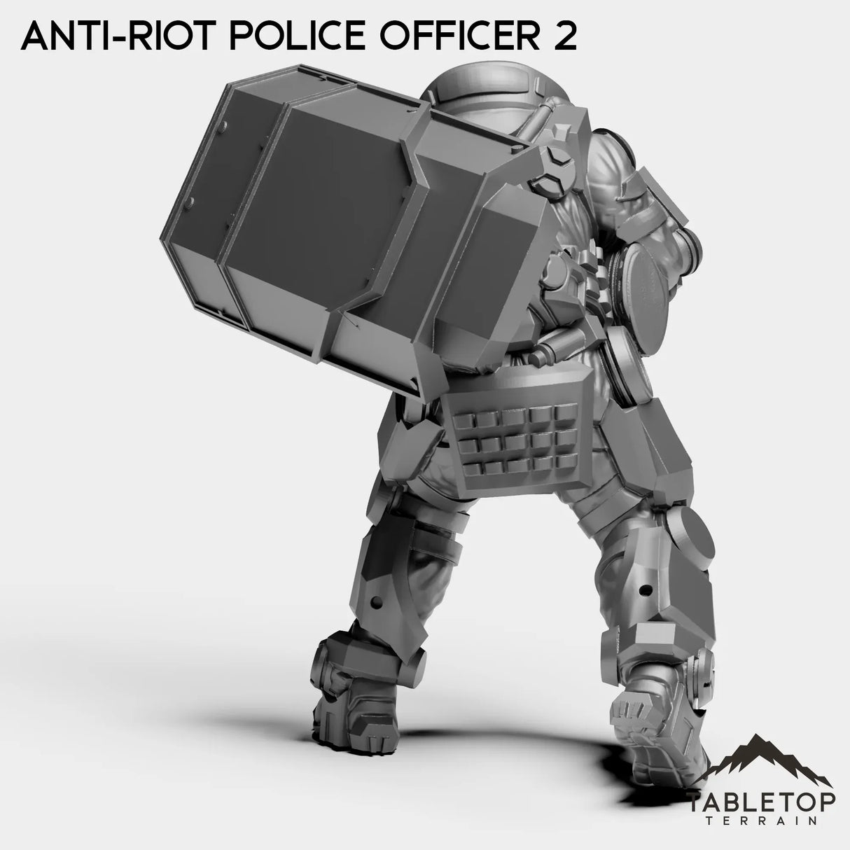 Tabletop Terrain Miniature Anti-Riot Police Officers - Raid44