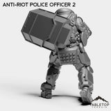 Tabletop Terrain Miniature Anti-Riot Police Officers - Raid44