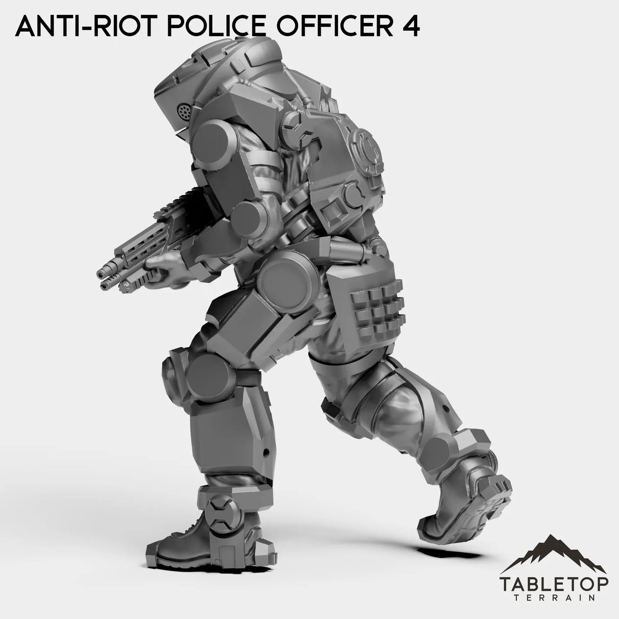 Tabletop Terrain Miniature Anti-Riot Police Officers - Raid44