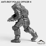 Tabletop Terrain Miniature Anti-Riot Police Officers - Raid44
