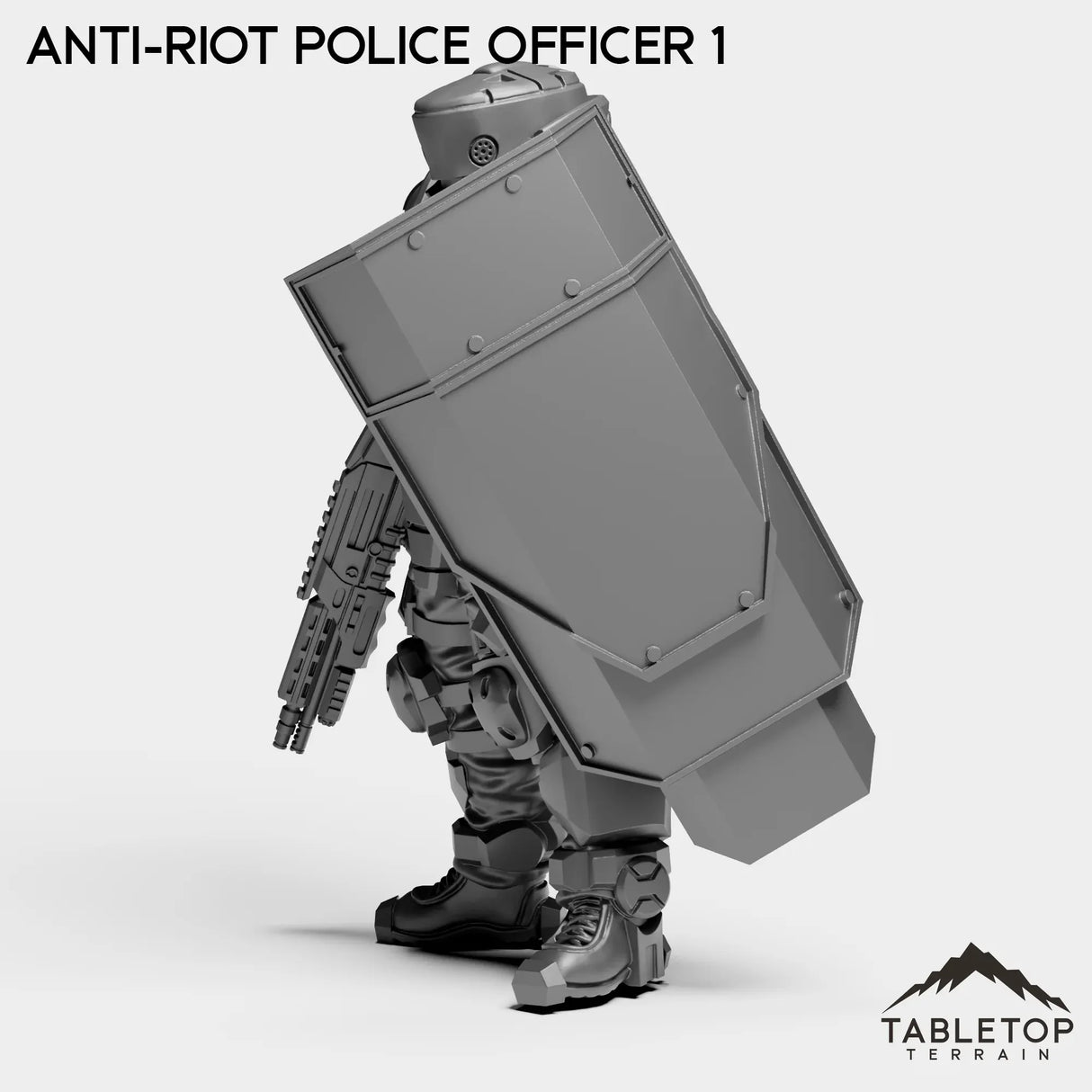 Tabletop Terrain Miniature Anti-Riot Police Officers - Raid44