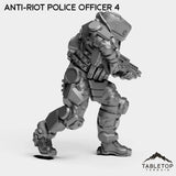 Tabletop Terrain Miniature Anti-Riot Police Officers - Raid44