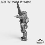 Tabletop Terrain Miniature Anti-Riot Police Officers - Raid44