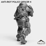 Tabletop Terrain Miniature Anti-Riot Police Officers - Raid44