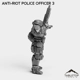 Tabletop Terrain Miniature Anti-Riot Police Officers - Raid44
