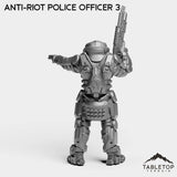 Tabletop Terrain Miniature Anti-Riot Police Officers - Raid44