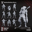 Tabletop Terrain Miniature Anunnaki Tribe Hunters (parts 1 & 2)
