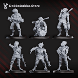 Tabletop Terrain Miniature Anunnaki Tribe Hunters (parts 1 & 2)