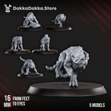Tabletop Terrain Miniature Anunnaki Tribe Watchdogs