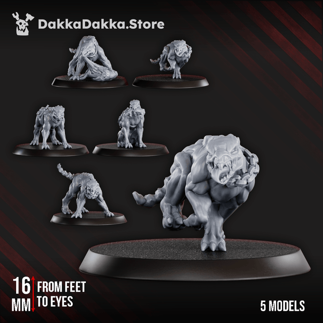 Tabletop Terrain Miniature Anunnaki Tribe Watchdogs
