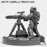 Tabletop Terrain Miniature Arctic Guerilla Trench Gun