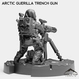 Tabletop Terrain Miniature Arctic Guerilla Trench Gun