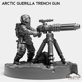 Tabletop Terrain Miniature Arctic Guerilla Trench Gun