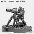 Tabletop Terrain Miniature Arctic Guerilla Trench Gun