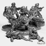 Tabletop Terrain Miniature Arctic Guerrilla Trench Troops