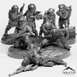 Tabletop Terrain Miniature Arctic Guerrilla Trench Troops