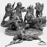 Tabletop Terrain Miniature Arctic Guerrilla Trench Troops